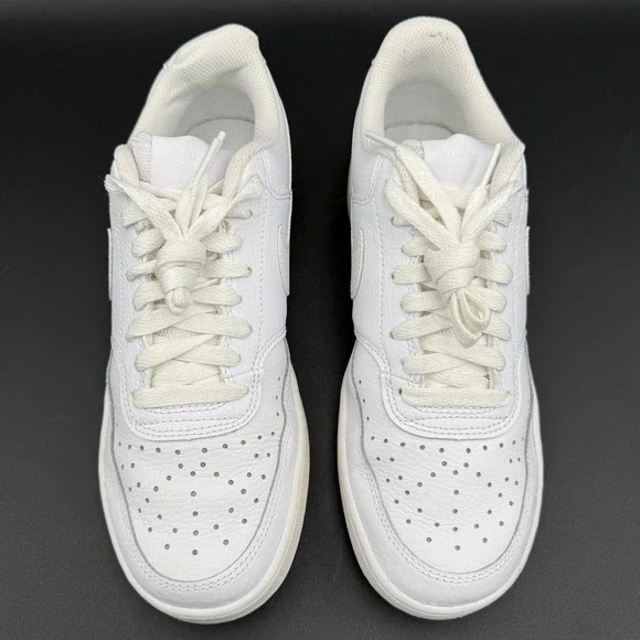 Nike Court Vision Low Womens White Sneakers CD5434-100 Size 9 - Picture 9 of 15